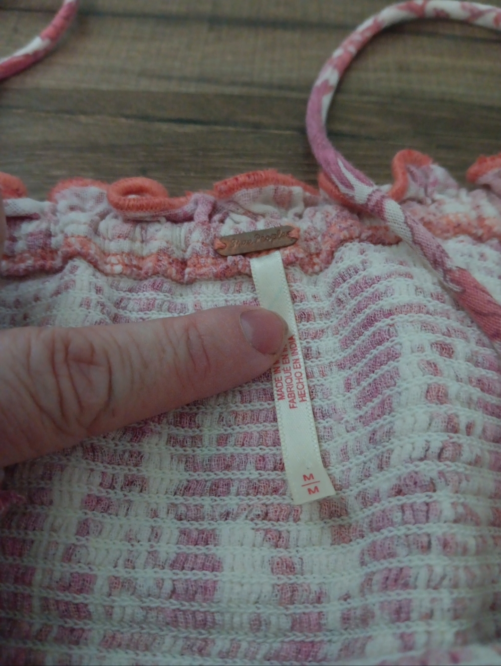 Free People Pink Floral Smocked Mini Dress - Picture 4 of 6